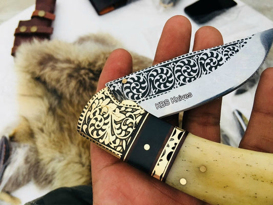 KBS Knives Custom Handmade D2 Steel Blade Pocket/Folding Knif