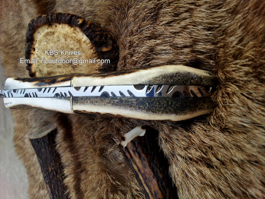 KBS Knives Damascus Hand Made Mini Axe