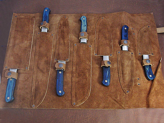 KBS Knives Full Tang Custom Handmade Damascus Steel Kitchen Knives Set