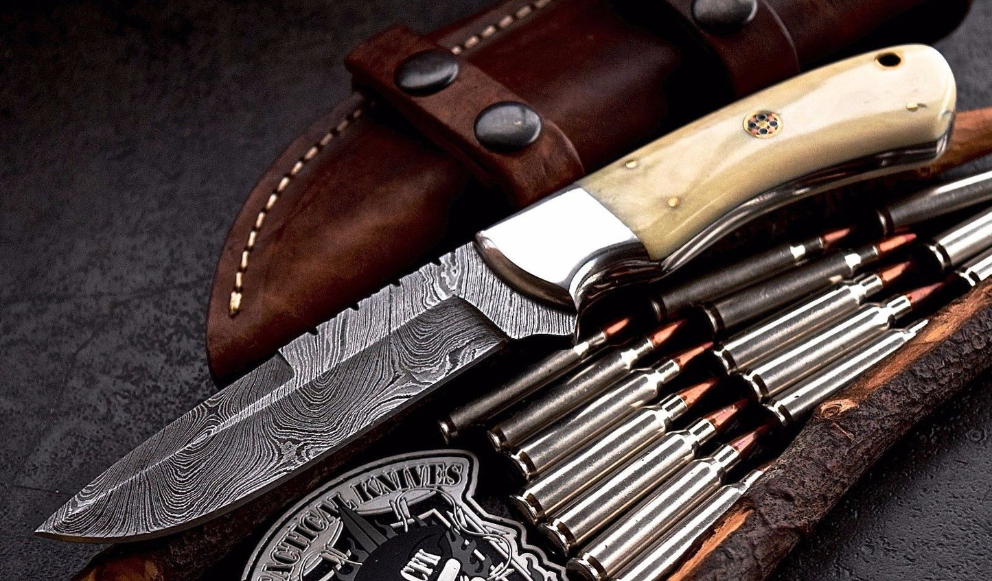 KBS Knives Damascus steel Hunting knife