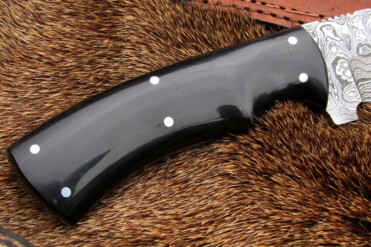 KBS Knives Hand Made Damascus Skinning Knife