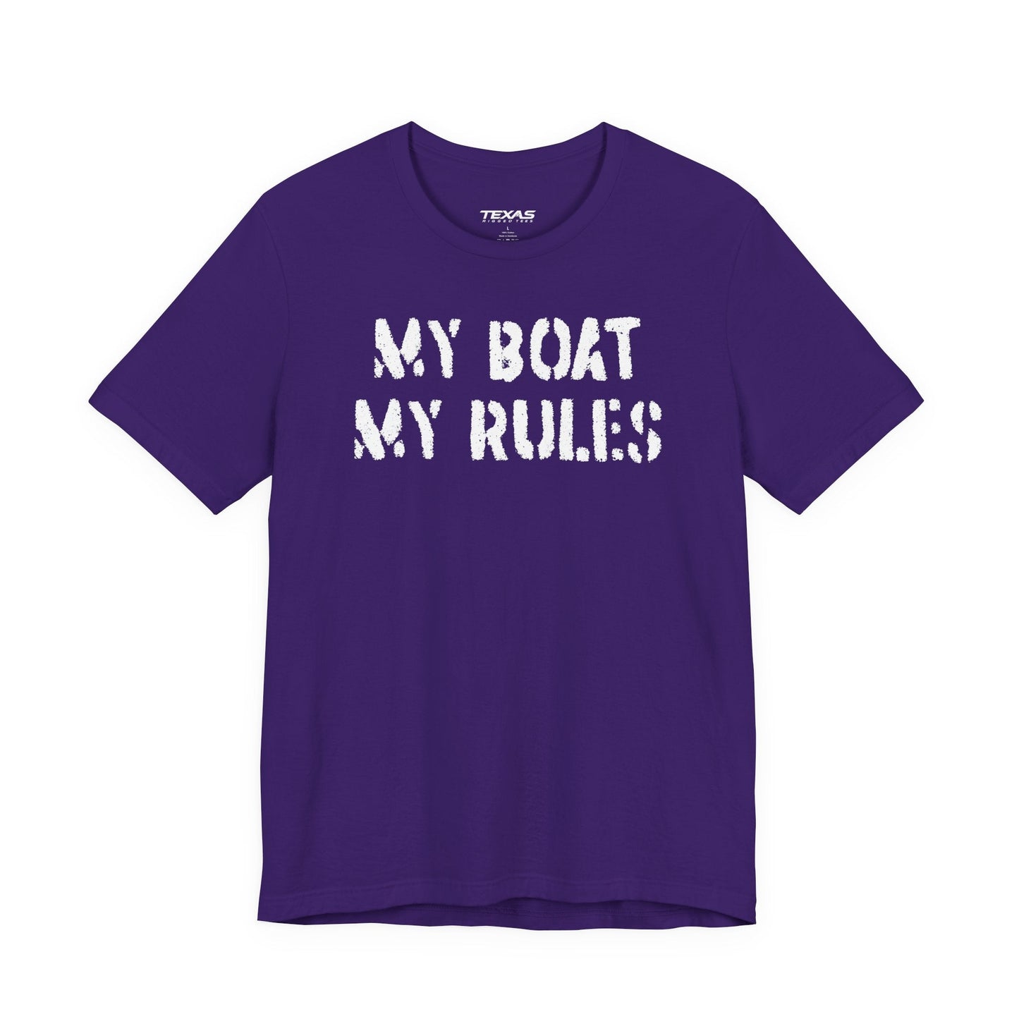 Texas Rigged Tees My Boat My Rules — Unisex Cotton Tee