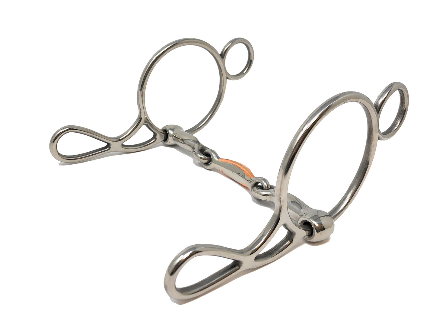 AJ Tack Stainless Steel Moon Dogbone Wonder Gag Bit
