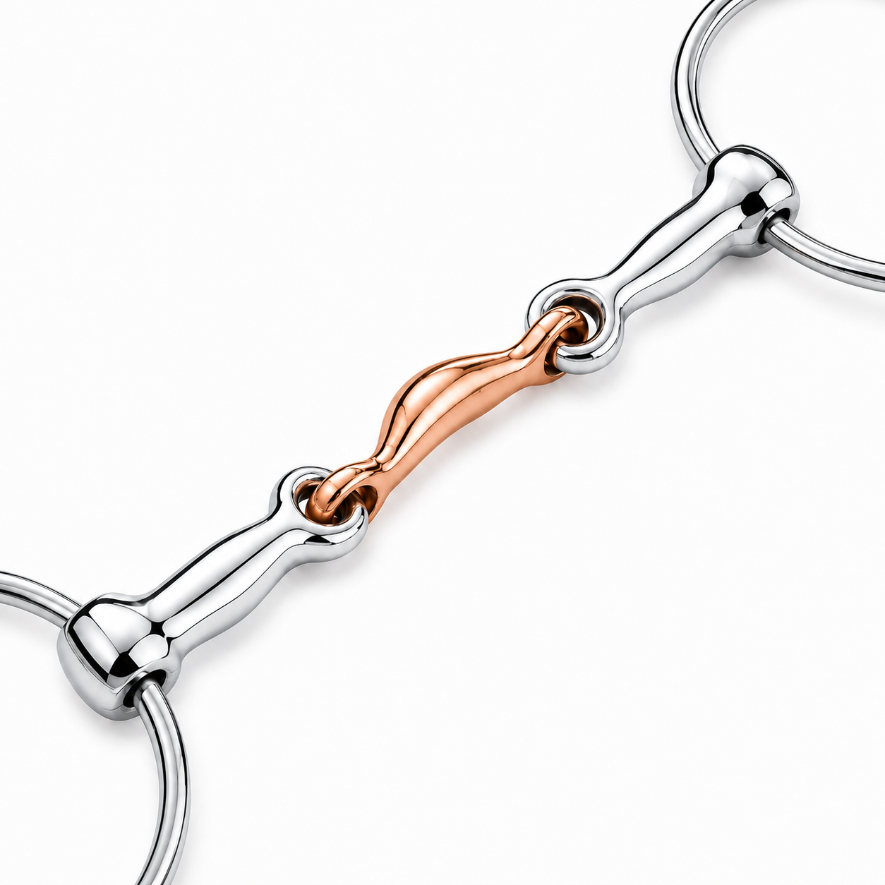 AJ Tack Stainless Steel Moon Dogbone Wonder Gag Bit