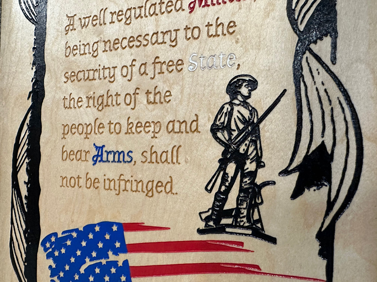 Bellewood Designs - 2nd Amendment Wall Mounted Gun Safe