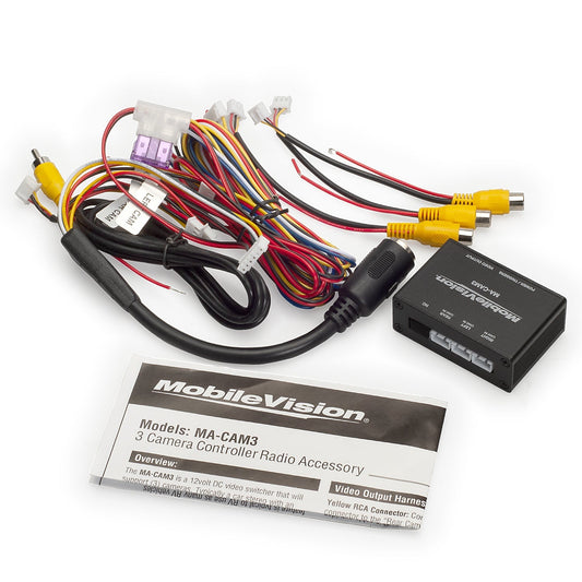 Magnadyne MobileVision 3-Input Radio-Video Right - Left - Rear 12V Camera Controller