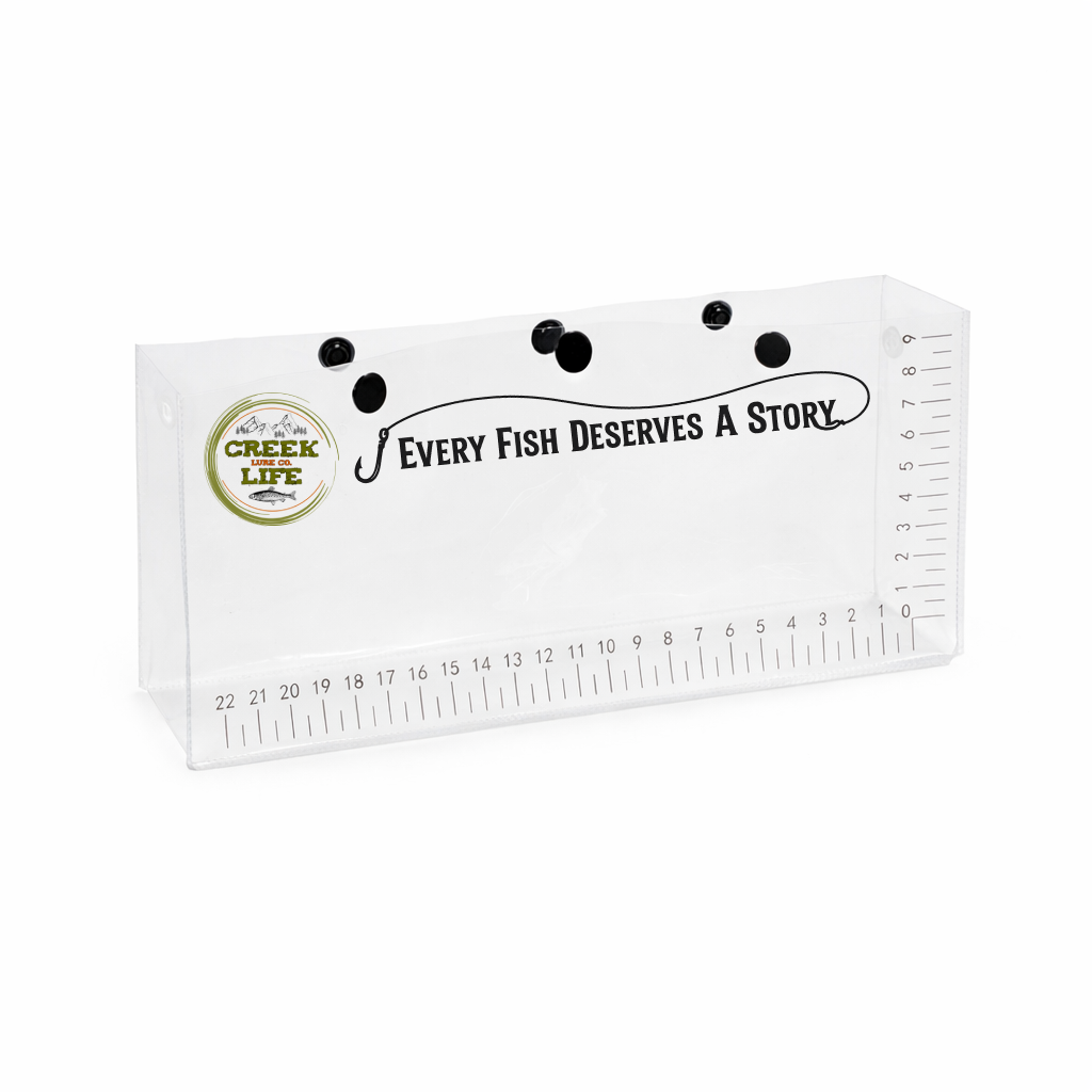Creek Life Catch Vault™ Transparent Fish Viewing & Measuring Bag