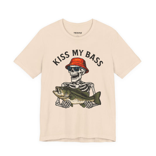 Texas Rigged Tees Kiss My Bass — Unisex Cotton Tee
