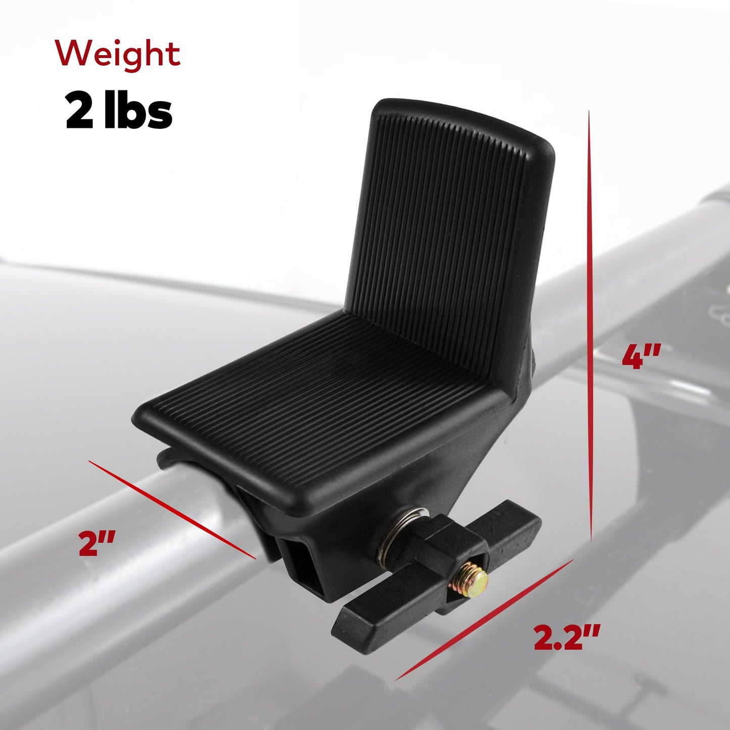 Yakima LoadStop L-Shaped Brackets Compatible with Yakima RoundBar, Set of 4