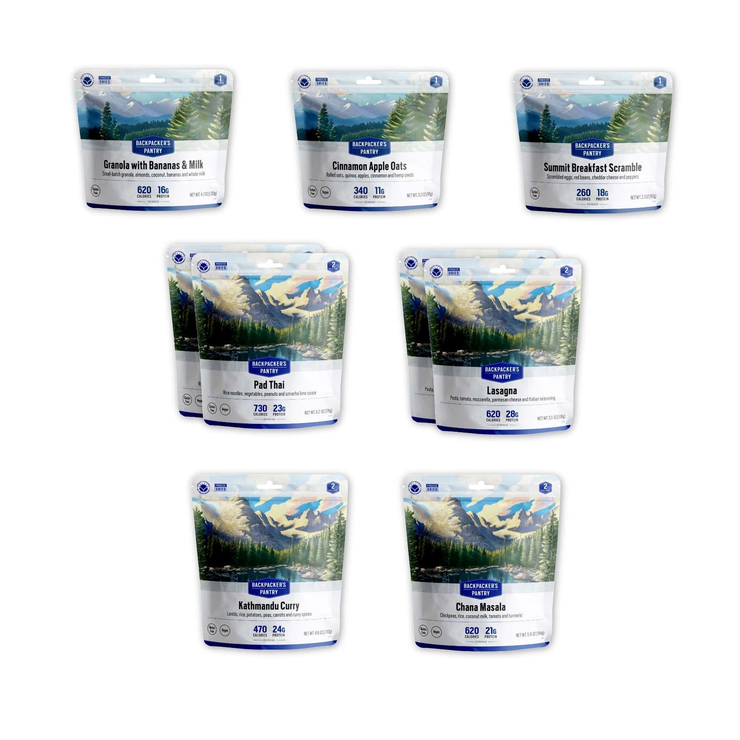 Backpacker's Pantry 3 Day Vegetarian Emergency Survival Meal Kit