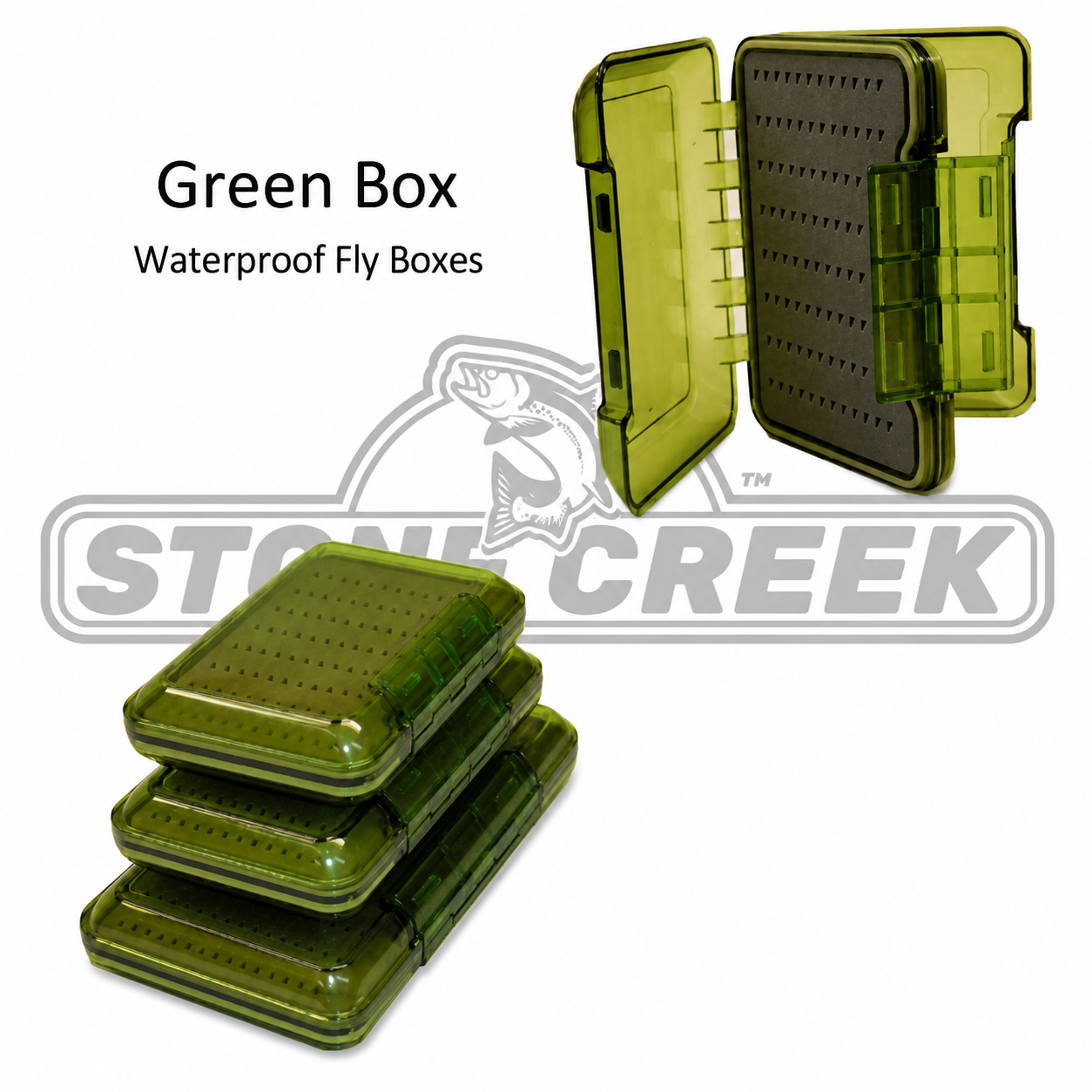 Stone Creek Green Box - Fly Box