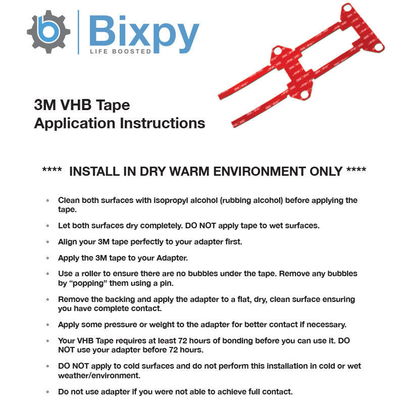 Bixpy 3M Double Sided VHB - Power Pole Mounting Adhesive
