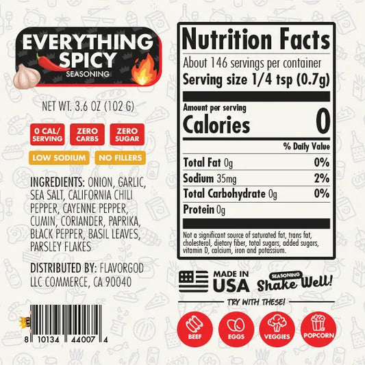 Flavor God Everything Spicy Seasoning