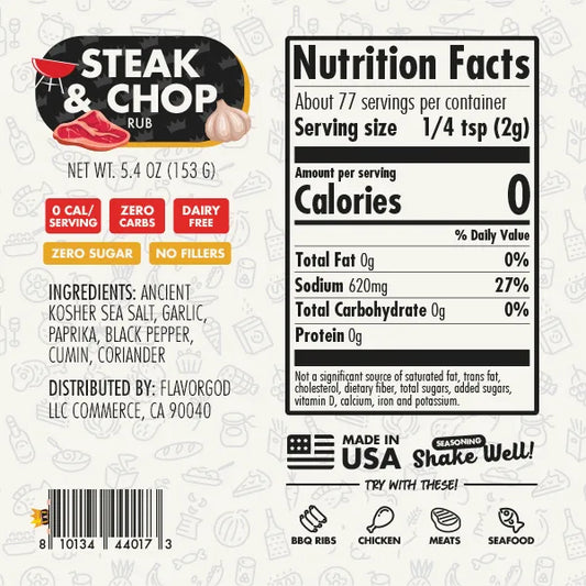 Flavor God Steak & Chop Rub