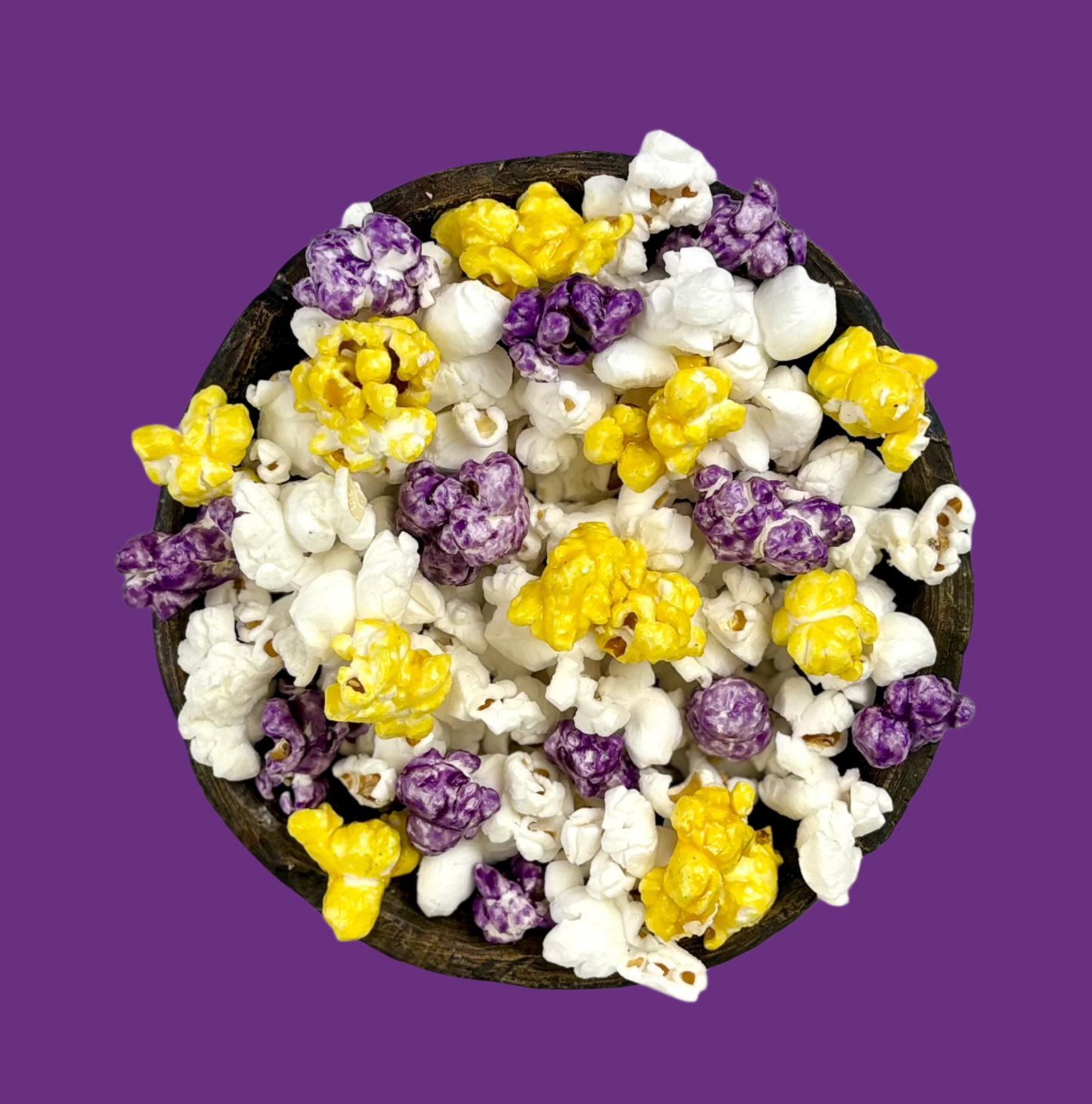 Midtown POP Purple and Yellow Team π π βΎοΈ π β½οΈ Gourmet Popcorn