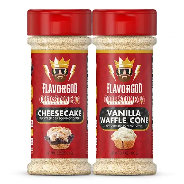 Flavor God Cold Stone Combo - Cheesecake + Vanilla Waffle Cone