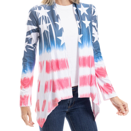 The Flag Shirt Women's Made in USA Stars and Stripes Cardigan