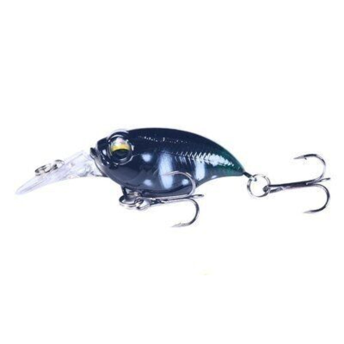 Just Lures Fishing Mini Crankbait (0 - 3') - Black White