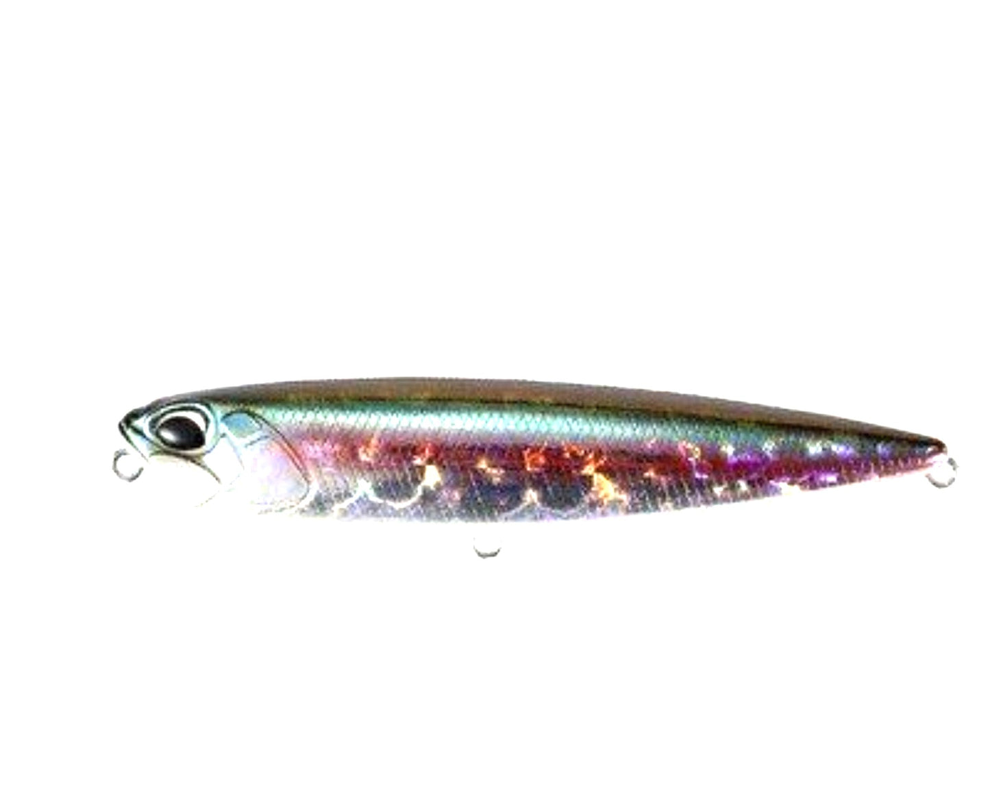 Just Lures Fishing Pencil Popper - Chrome Blue Back