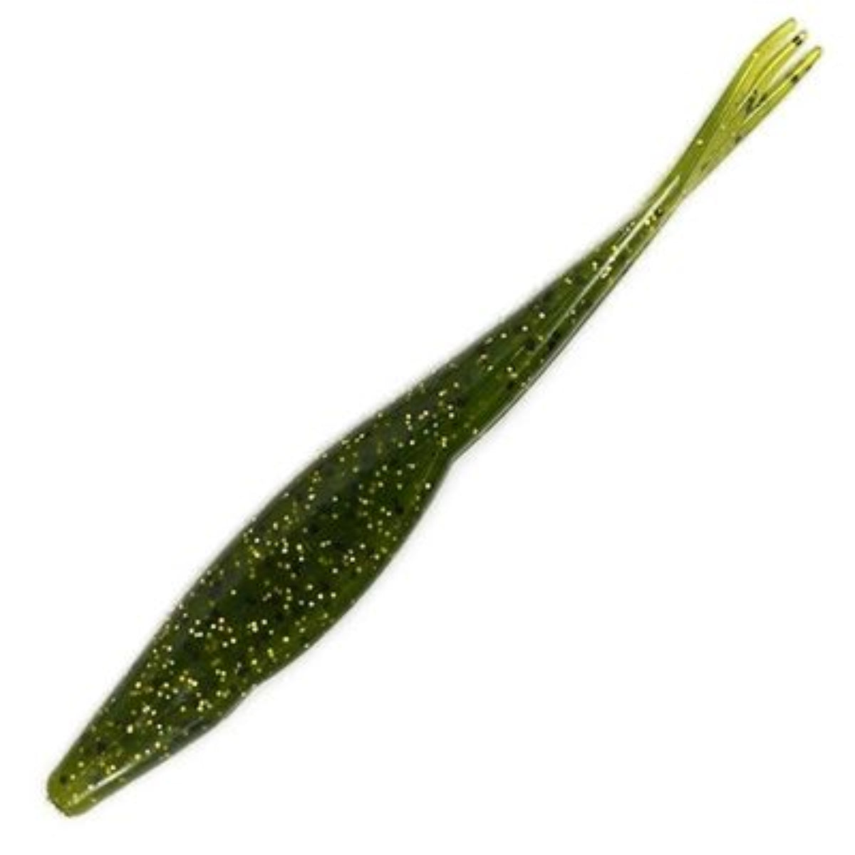 Just Lures Fishing Triple Tail Jerk Shad - Watermelon Gold Flakes