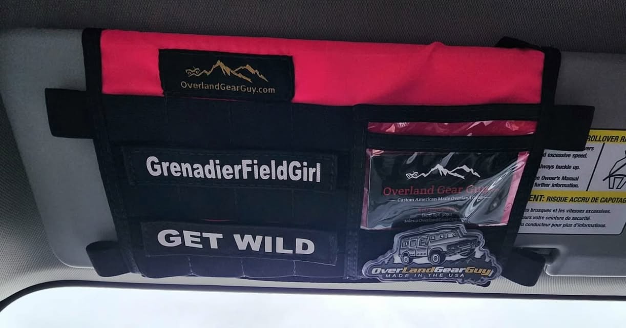 Overland Gear Guy Grenadier MOLLE Visor Organizer WITH MIRROR