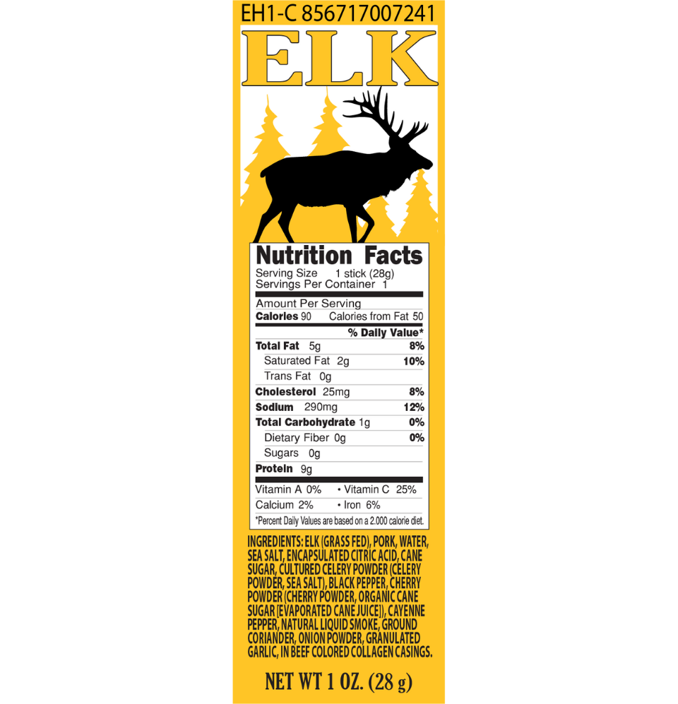 Pearson Ranch - Elk Hickory Smoked Snack Stick