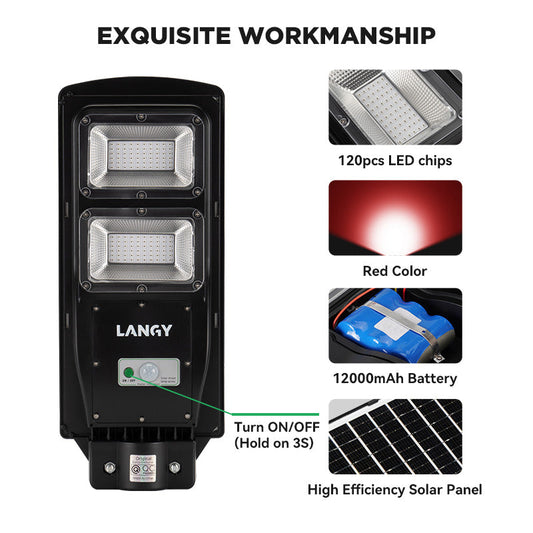 Langy Solar Red Light for Hunting Hogs Deers