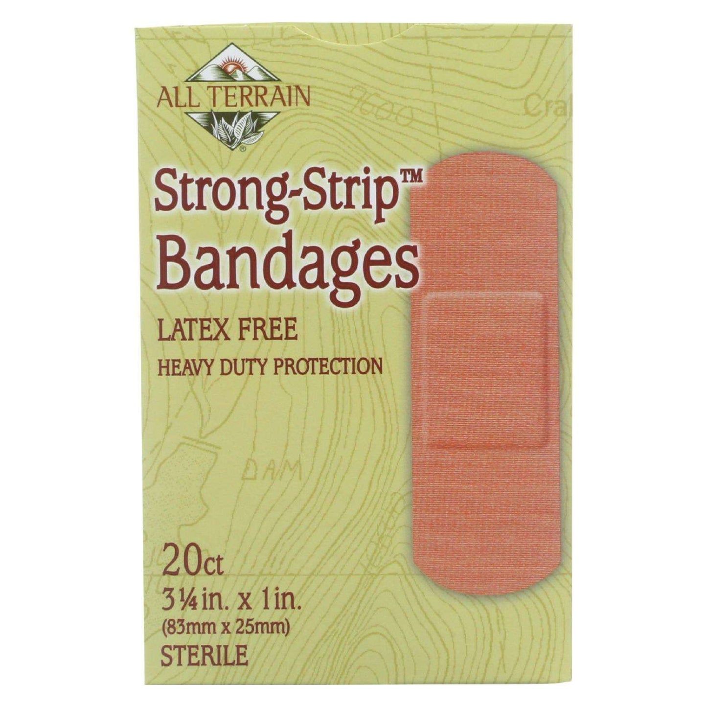 All Terrain Strong-Strip Bandages - 20 Count - Essential for Adventure-Seekers