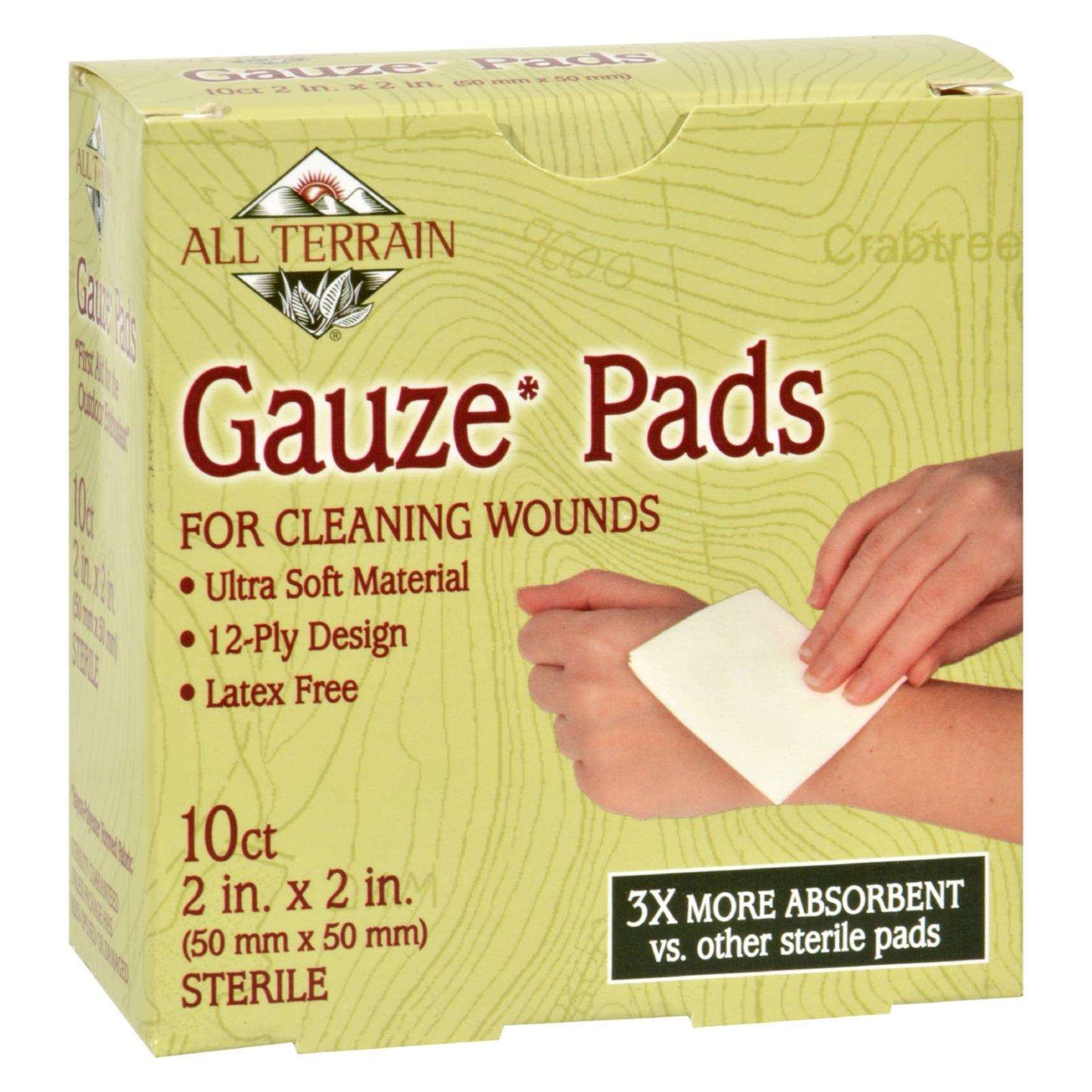 All-Terrain Gauze Pads: Latex-Free, 10-Pack
