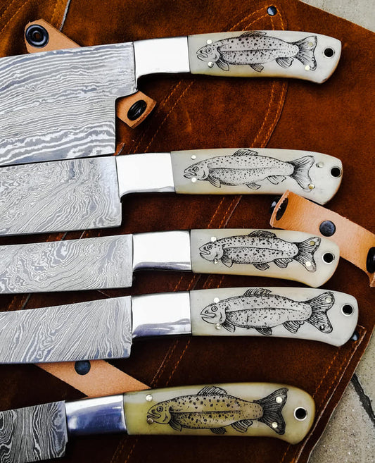 KBS Knives Engraved Kitchen Set
