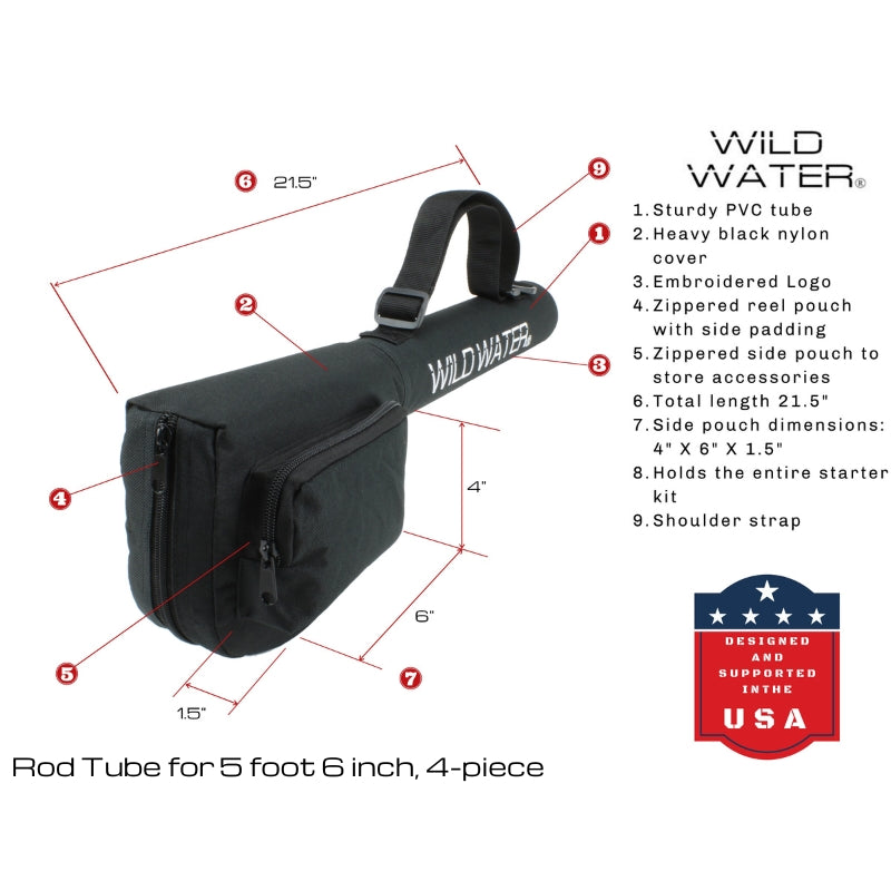 Wild Water - Combo with CNC Fly Reel, 5 ft 6 in 3 wt Rod