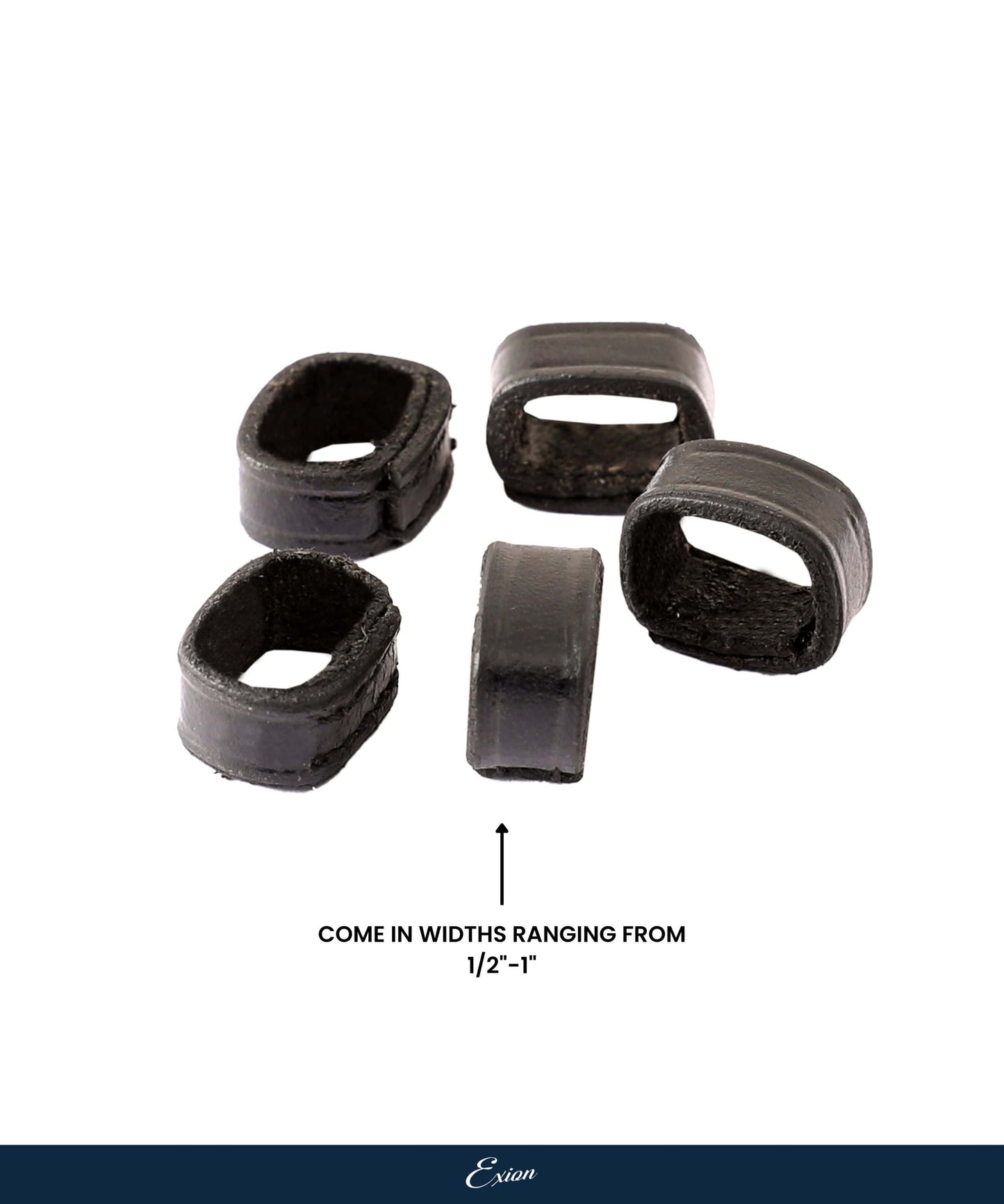 Bridles & Reins ExionPro Leather Keepers & Loops (Pack of 5)