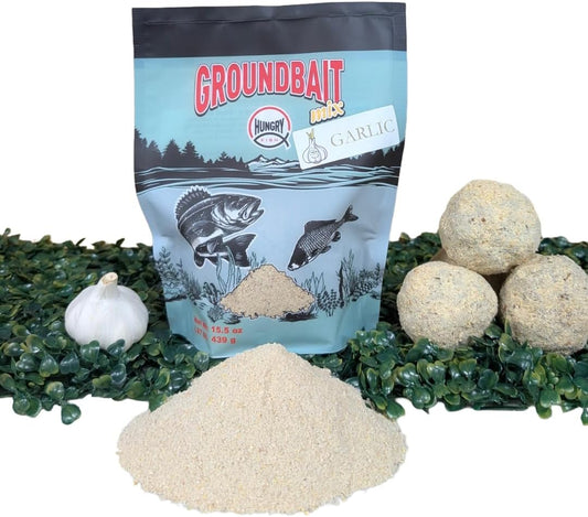 HungryFish GroundBait Mix - (Garlic) 15.9oz