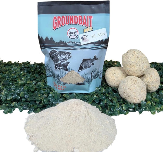 HungryFish GroundBait Mix - ( Plain ) 15.9oz