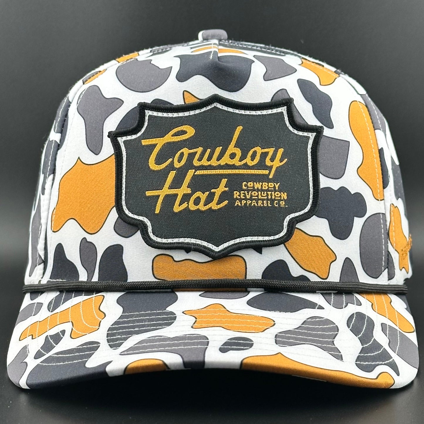 Cowboy Revolution NOLA White “Cowboy Hat” - Performance Patch Rope Hat