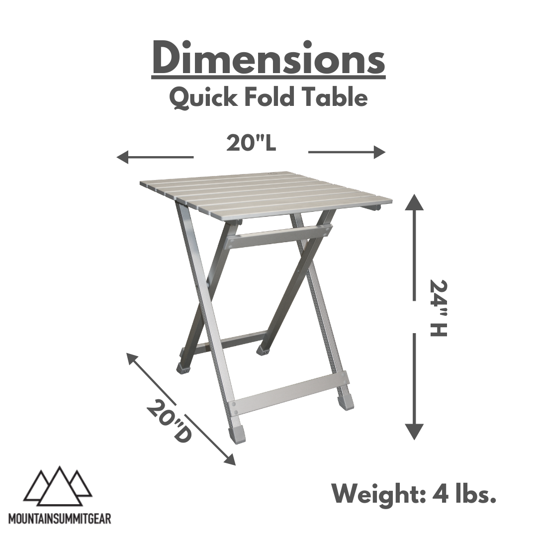 Caddis Sports Quick Fold Table