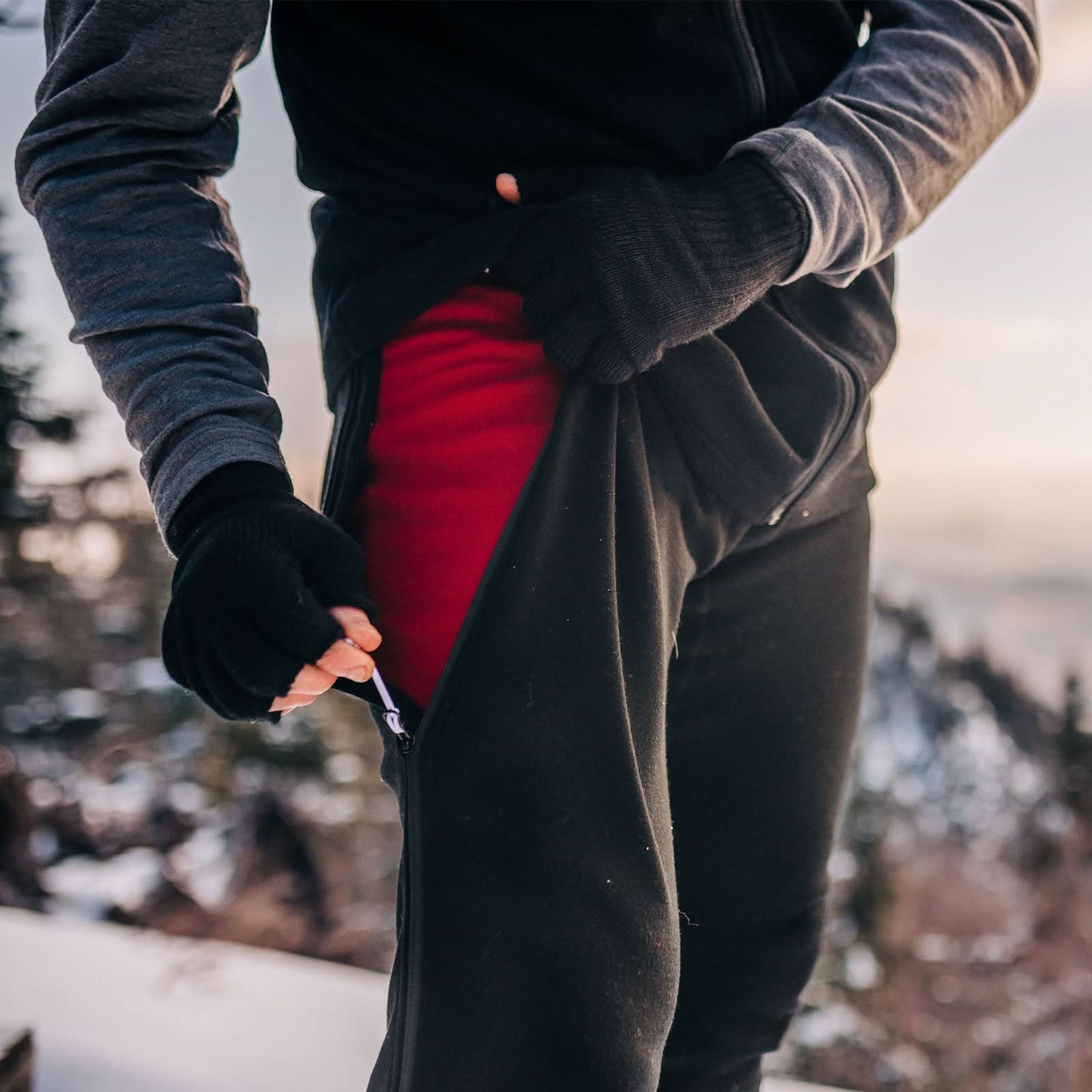 Minus33 Expedition - Chugach Men's Zip-Off 3/4 Bottoms 100% Merino Wool
