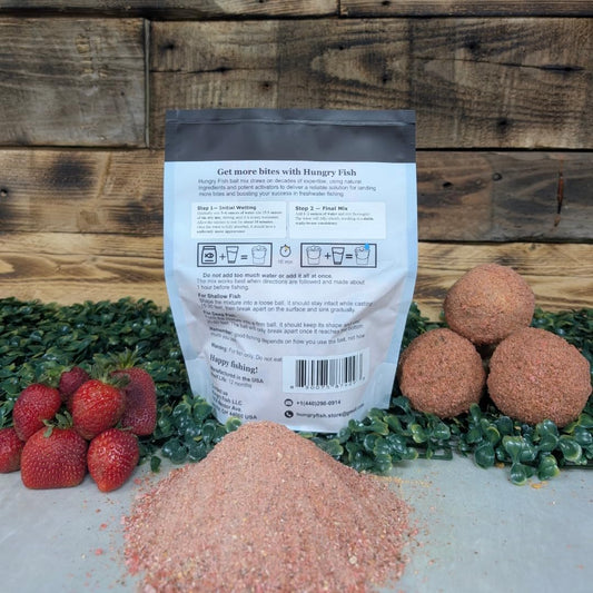 HungryFish GroundBait Mix - (Strawberry) 15.9oz