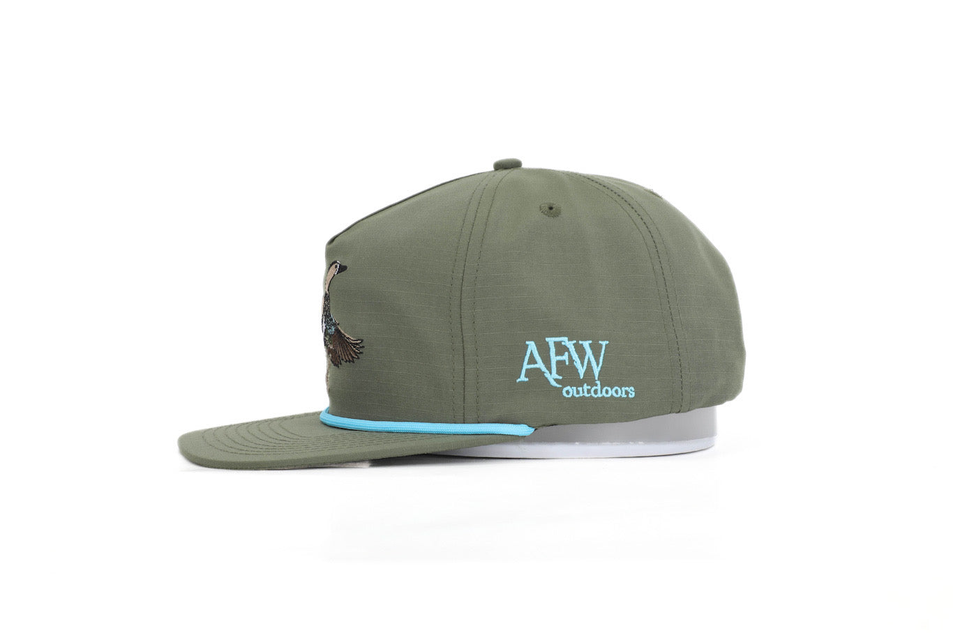 American Flyway Waterfowl Moss Green Blue Wing Teal RipStop Hat
