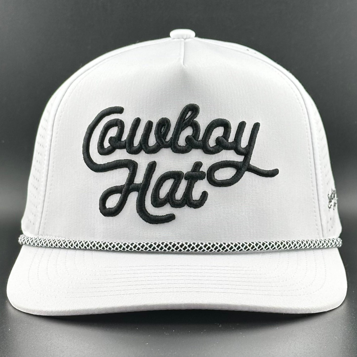 Cowboy Revolution “Cowboy Hat” Summer Edition - Performance Trucker Rope Hat - White