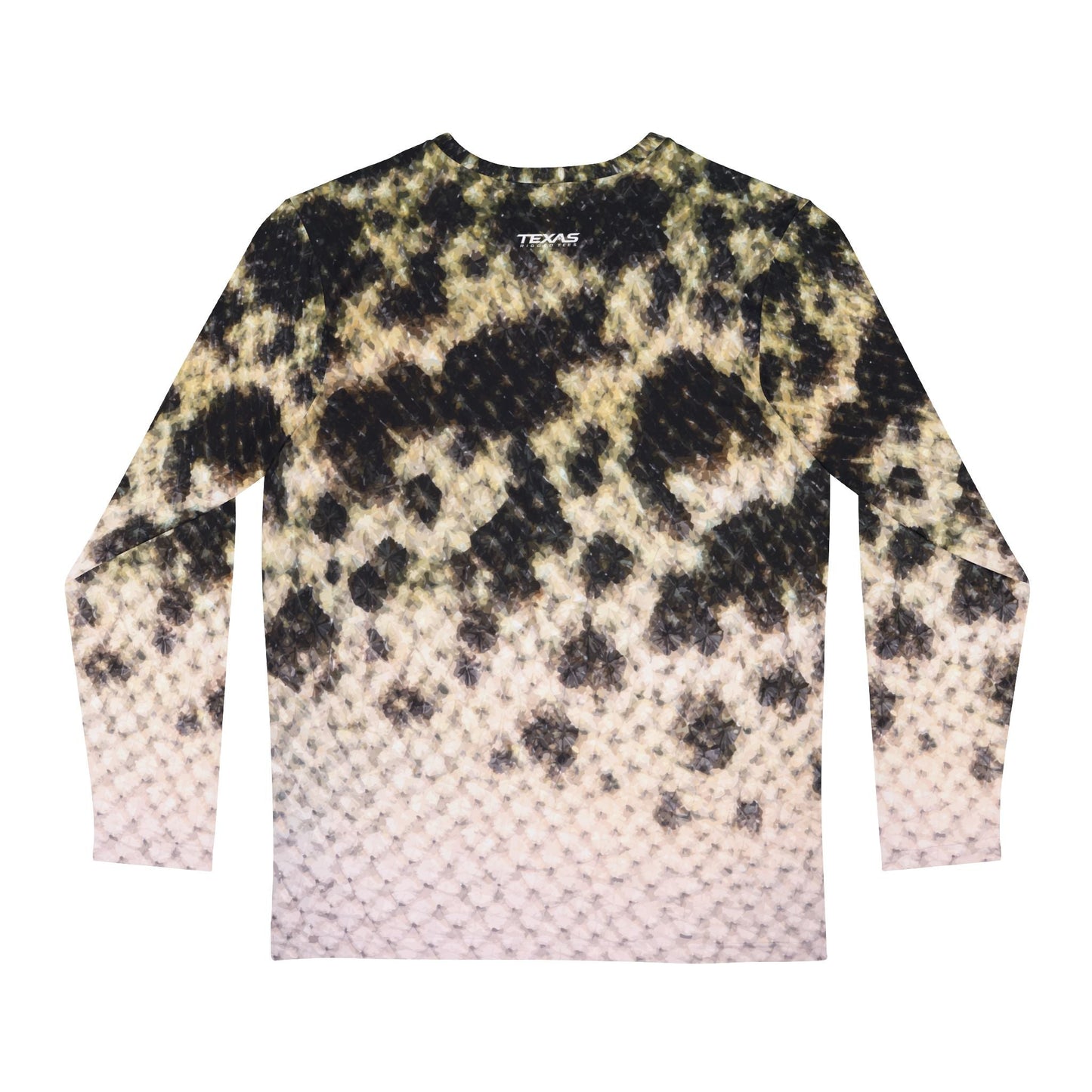 Texas Rigged Tees Black Crappie — Unisex Long Sleeve (SPF 50+)