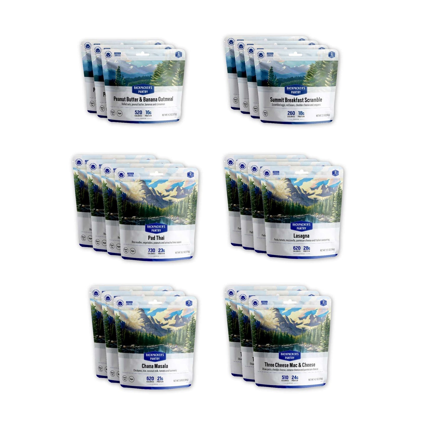 Backpacker's Pantry 7 Day Vegetarian Emergency Survival Meal Kit