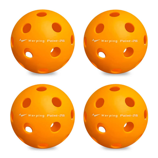 Warping Point Indoor Practice Pickleballs - Orange