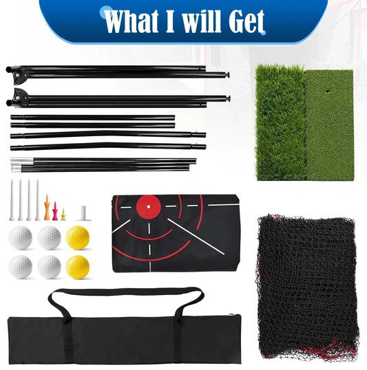 SwingRex Heavy Duty Golf Net for Real Golf Balls – Backyard Practice Net