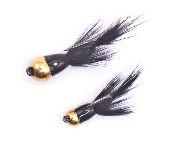 Kenders - Black/Gold Tungsten Akua Jig Flare