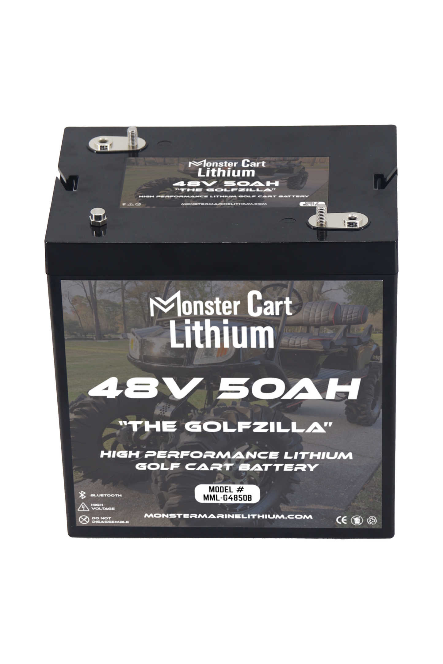 Monster Marine Lithium 48V 50AH - "THE GOLFZILLA" - BLUETOOTH HIGH PERFORMANCE LITHIUM GOLF CART BATTERY - GC2 GROUP
