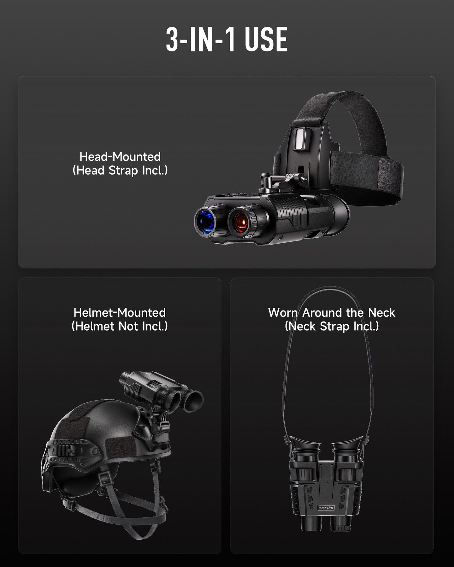 Pinty Scopes Head Mounted Night Vision Goggles