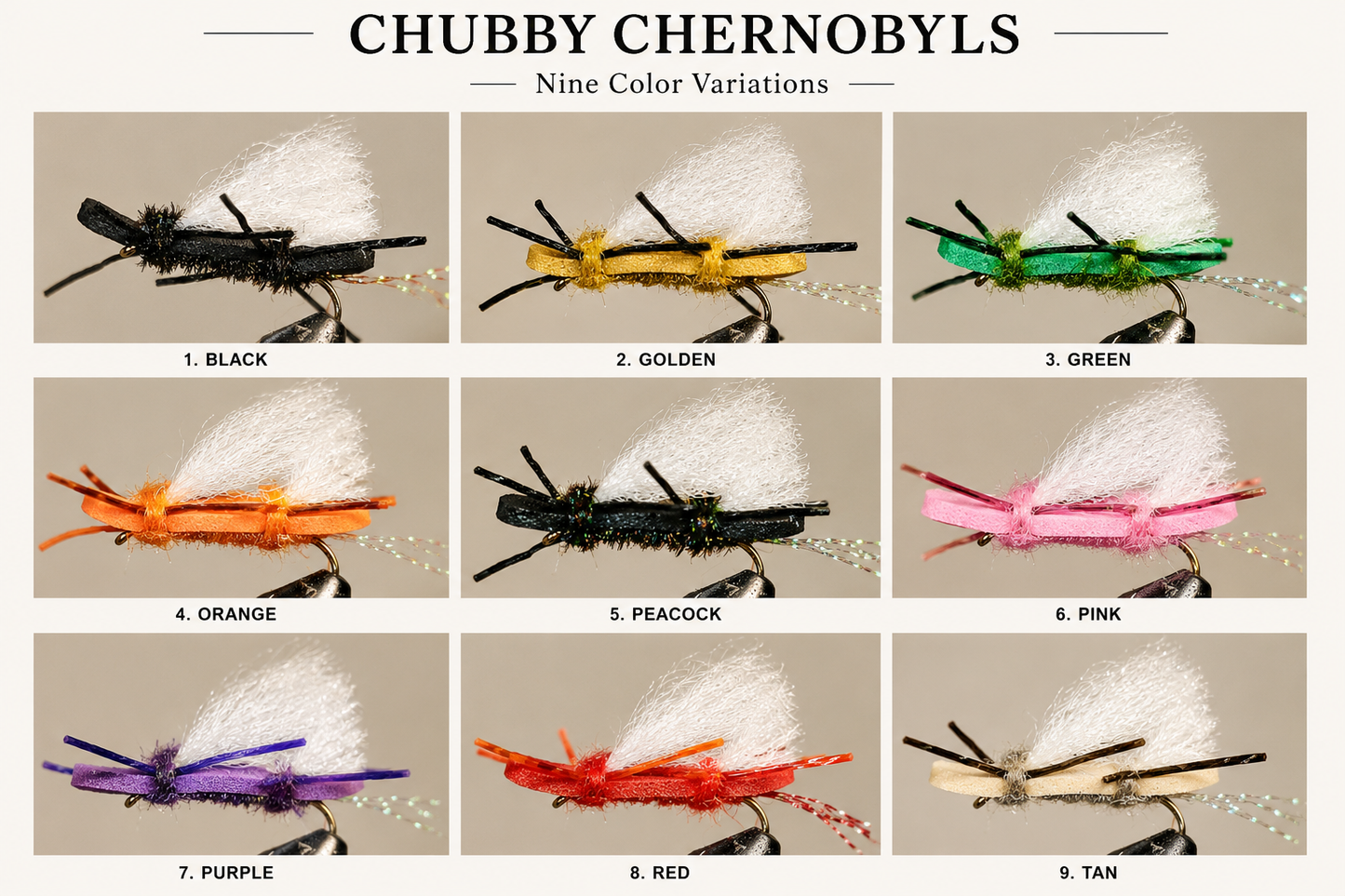 Stone Creek Chubby Chernobyl - 9 Colors!