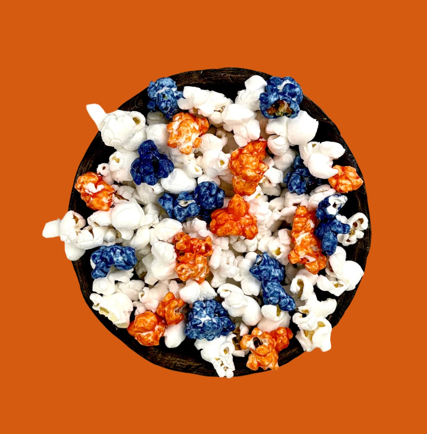 Midtown POP Dark Blue and Orange Team π π βΎοΈ π β½οΈ Gourmet Popcorn