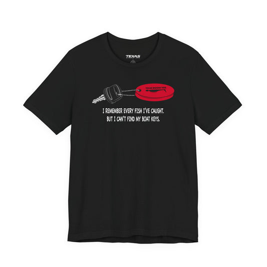 Texas Rigged Tees I Remember Every Fish I’ve Caught — Unisex Cotton Tee